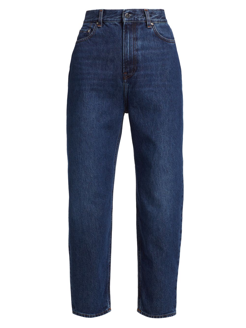 Зауженные джинсы прямого кроя Totême, синий