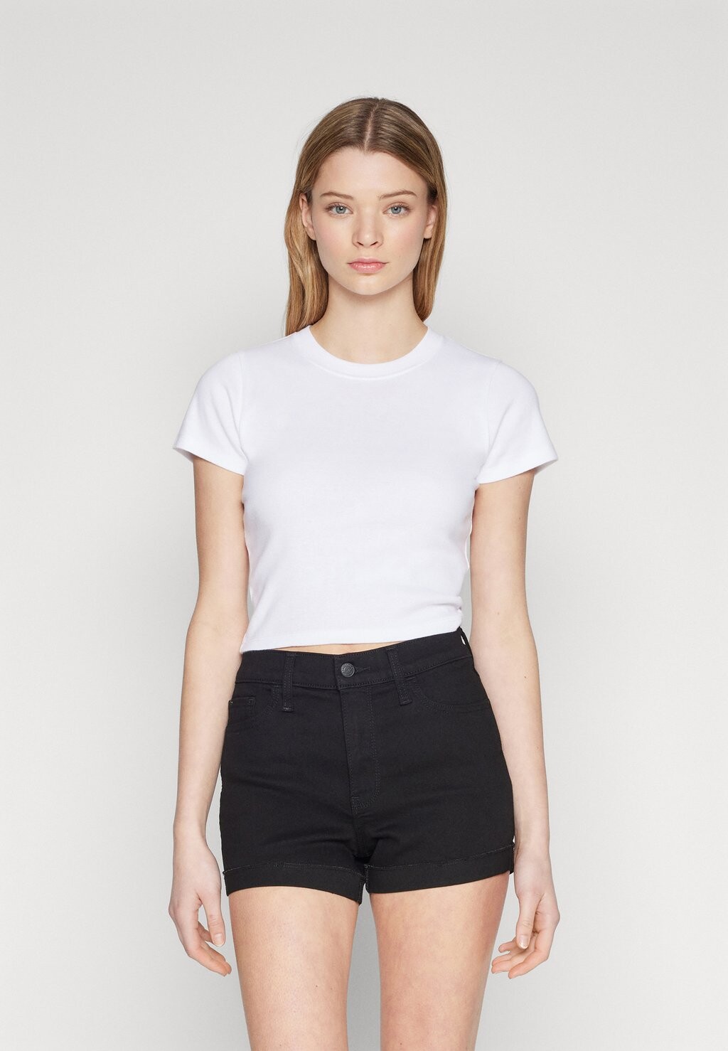 

Футболка базовая CREW Hollister Co., цвет bright white