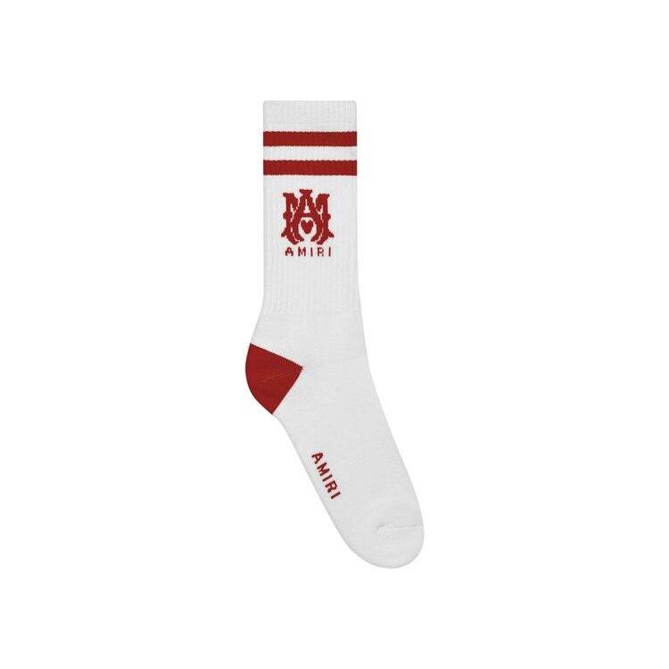 

Носки Amiri MA Stripe Socks, цвет White/Sun Dried Tomato