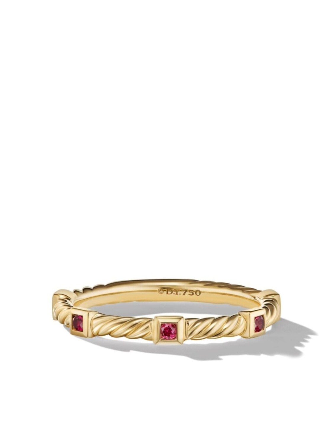 

Кольцо Cable Collectibles из желтого золота с рубином David Yurman, золотой