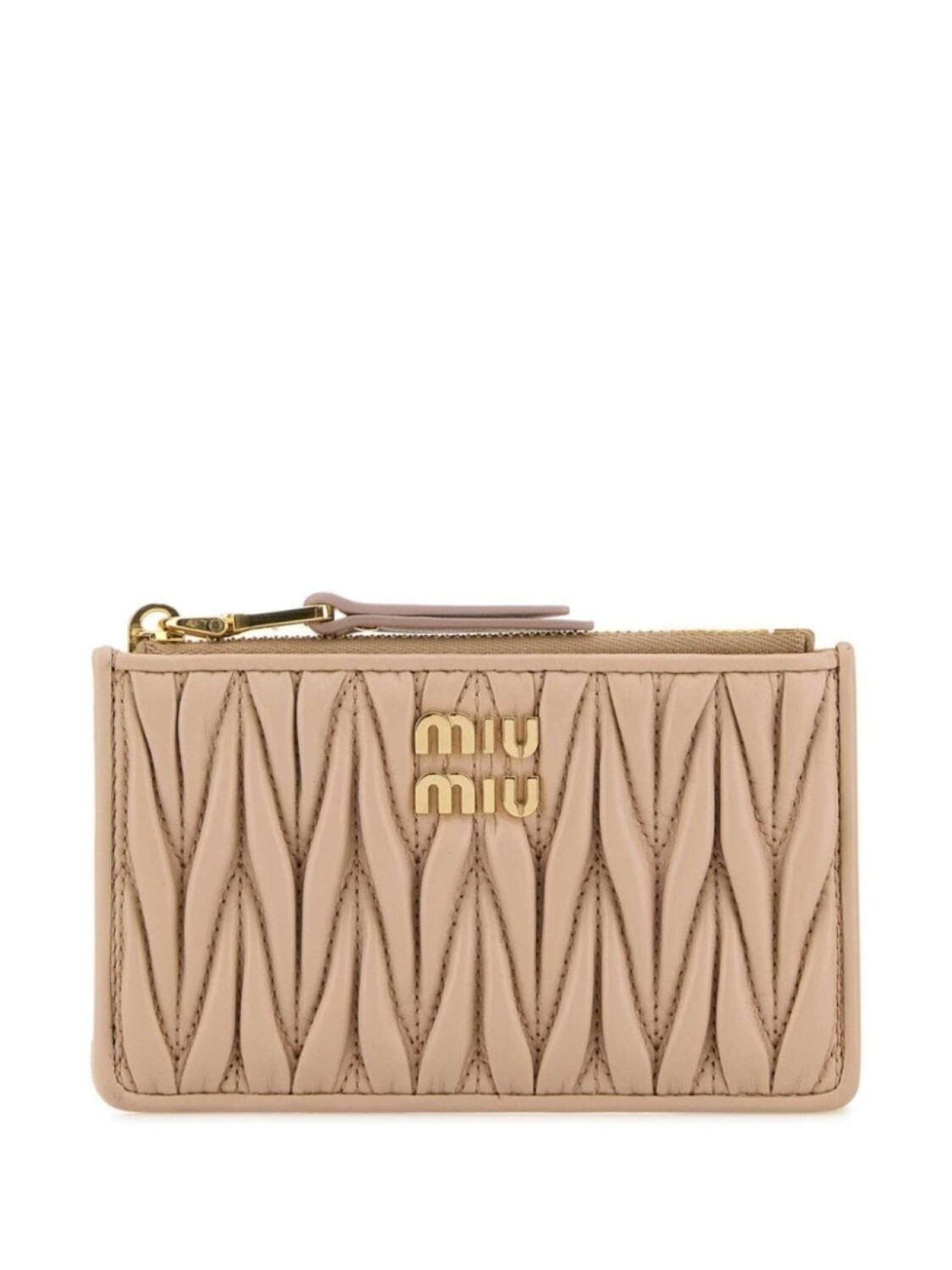

Miu Miu кошелек с отделкой matelassé, нейтральный цвет