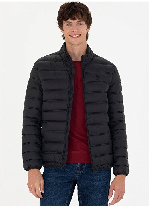 

Черное мужское пальто U.S. Polo Assn., Черный