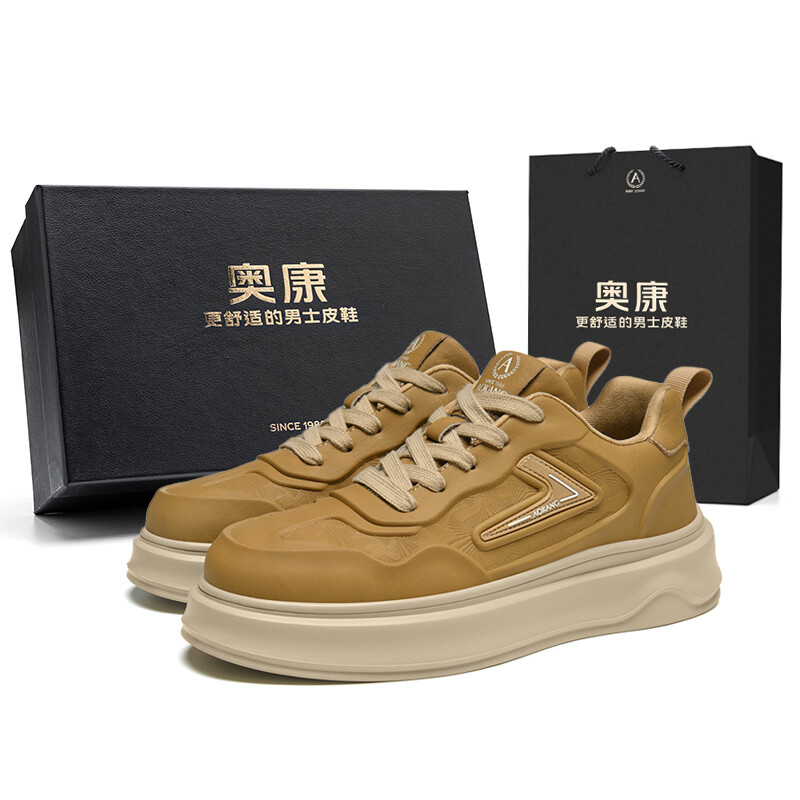 

Модные мужские кеды для скейтбординга Play Series с низким верхом Aokang, цвет Yellow [Standard Sneaker Size]