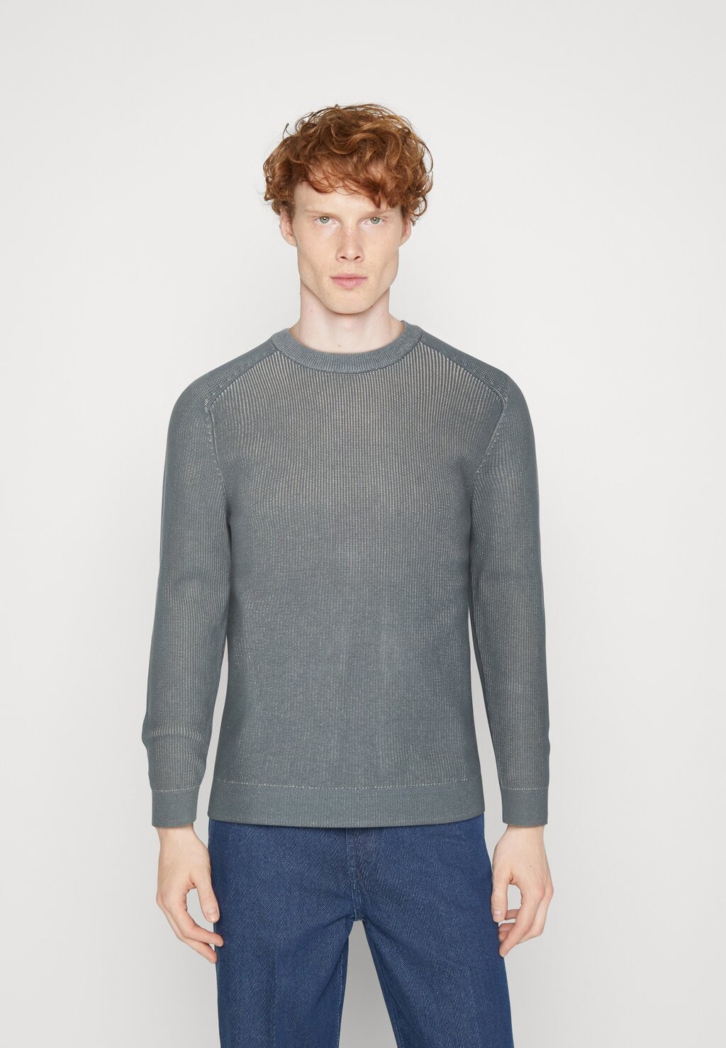 

Вязаный свитер SLHOWN CREW NECK Selected Homme, цвет stormy weather