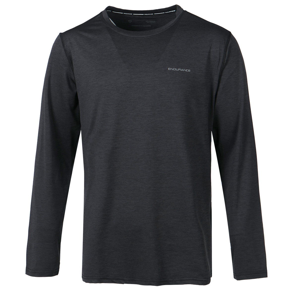 Функциональная рубашка Endurance Mell Melange L/S Tee, черный функциональная рубашка endurance lyle jr цвет braun