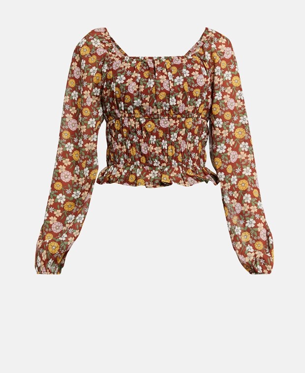 

Рубашка блузка Hollister, цвет Russet