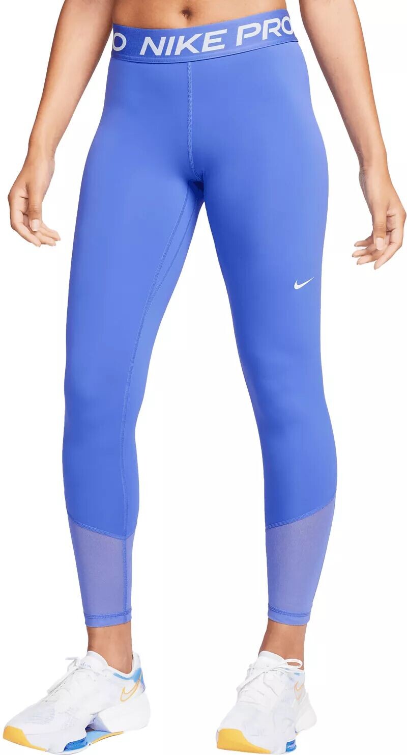 

Женские леггинсы Nike Pro со средней посадкой, голубой