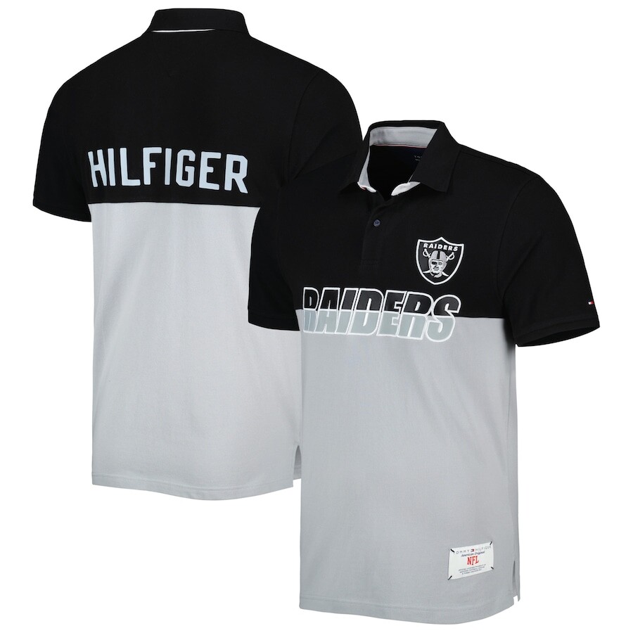 

Поло с коротким рукавом Tommy Hilfiger Las Vegas Raiders, серебряный