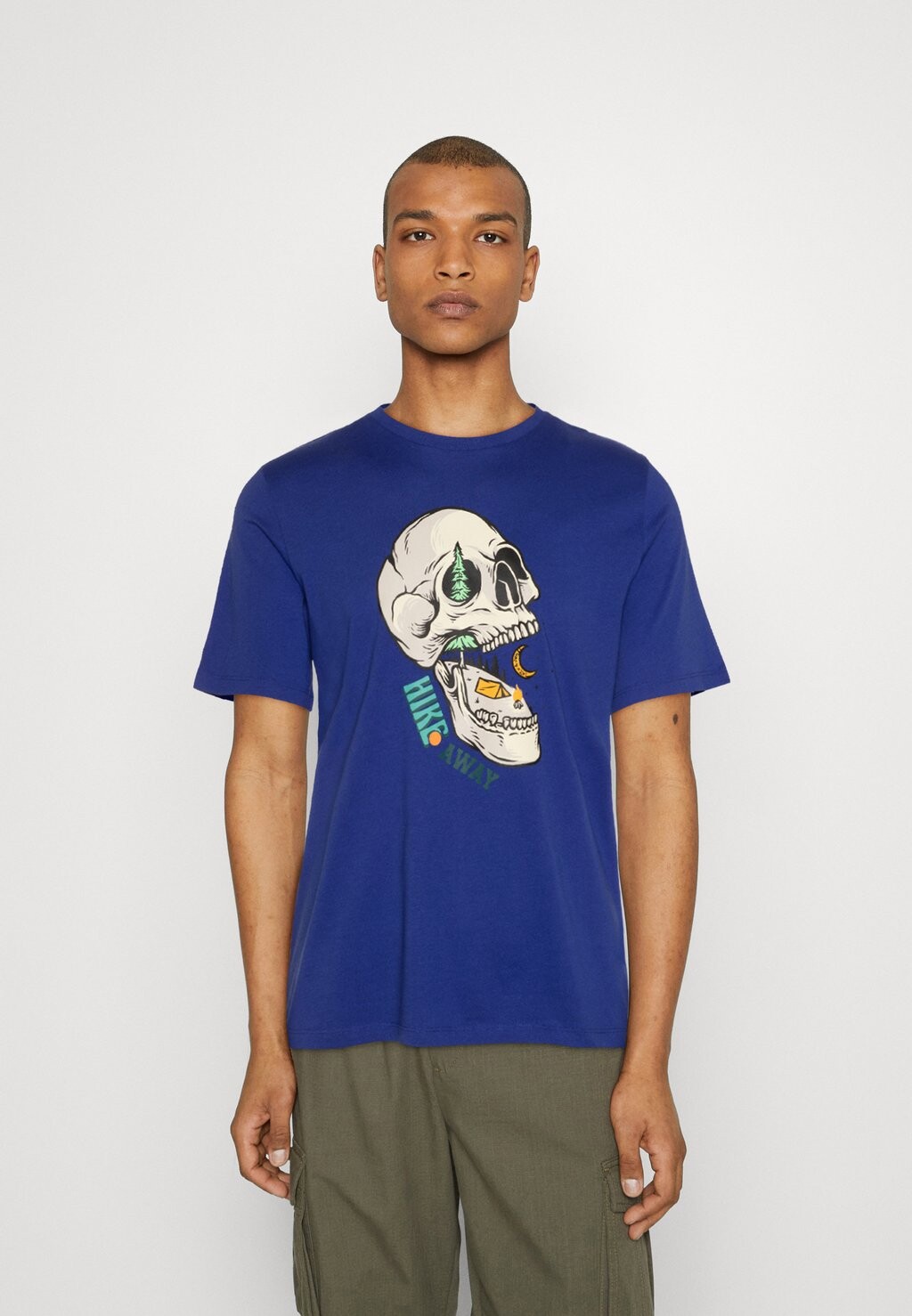 

Футболка с принтом Jack & Jones, синий