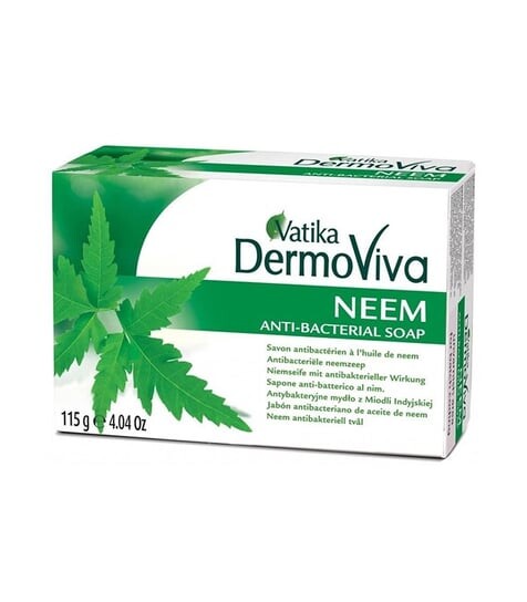 

Антибактериальное мыло с экстрактом нима, 115 г Dabur Vatika, Dermoviva
