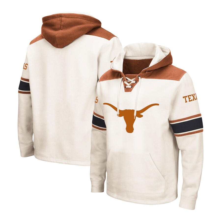 

Пуловер с капюшоном Colosseum Texas Longhorns, кремовый