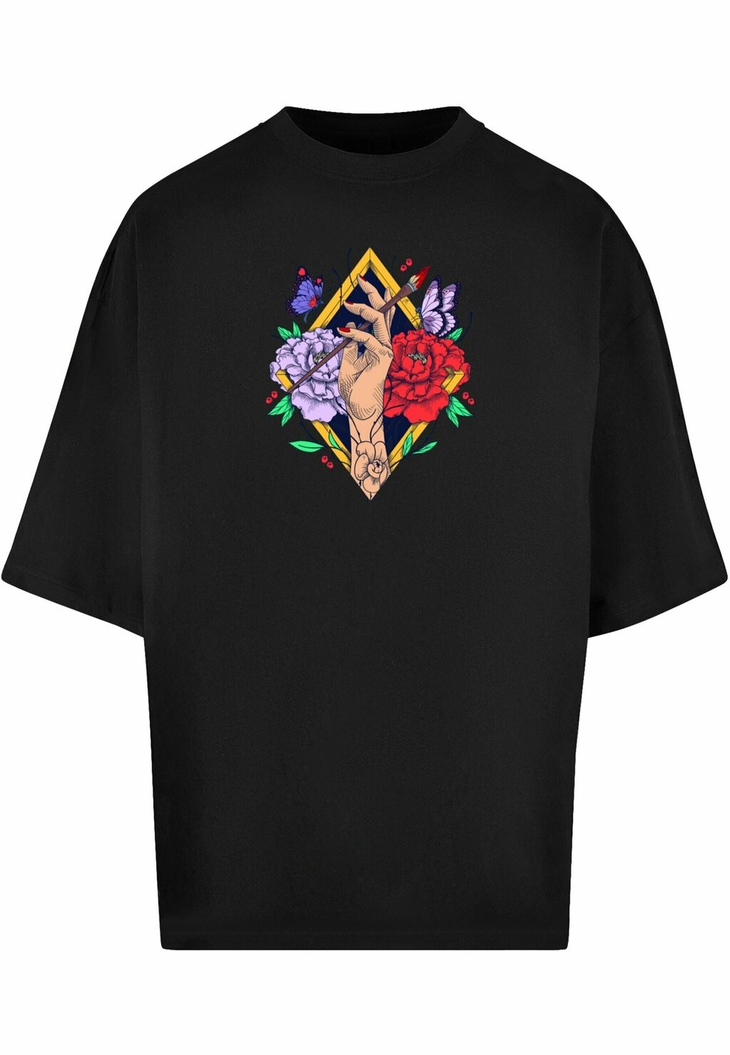 

Футболка с принтом Kahlo Artist Huge Merchcode, черный