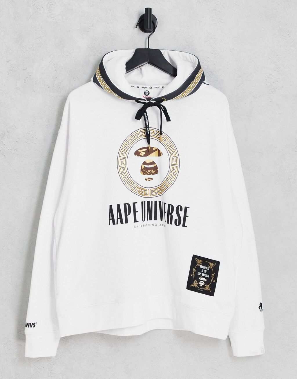 

Белая толстовка в стиле барокко AAPE By A Bathing Ape, Белый