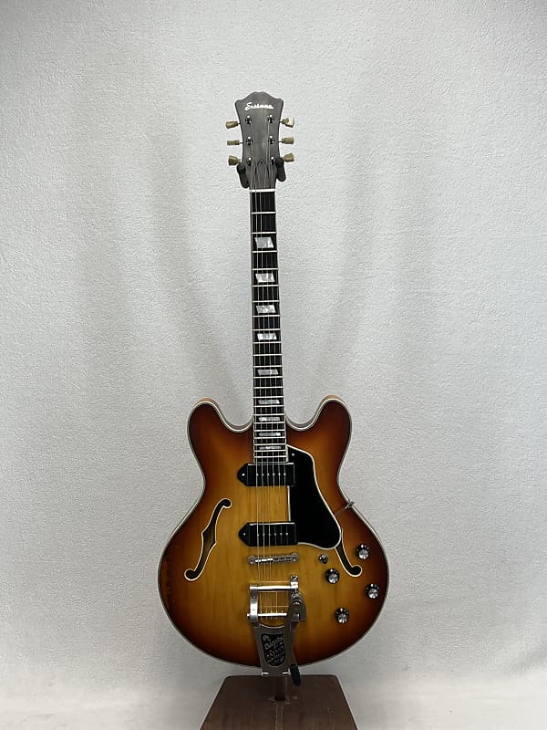 Электрогитара Eastman T64/v Thinline with Bigsby Gold Burst