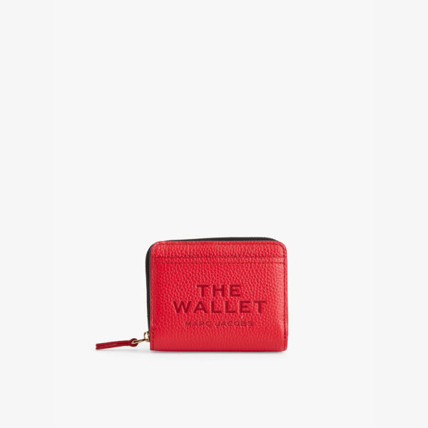 

Мини-Компактный кожаный кошелек Marc Jacobs, красный