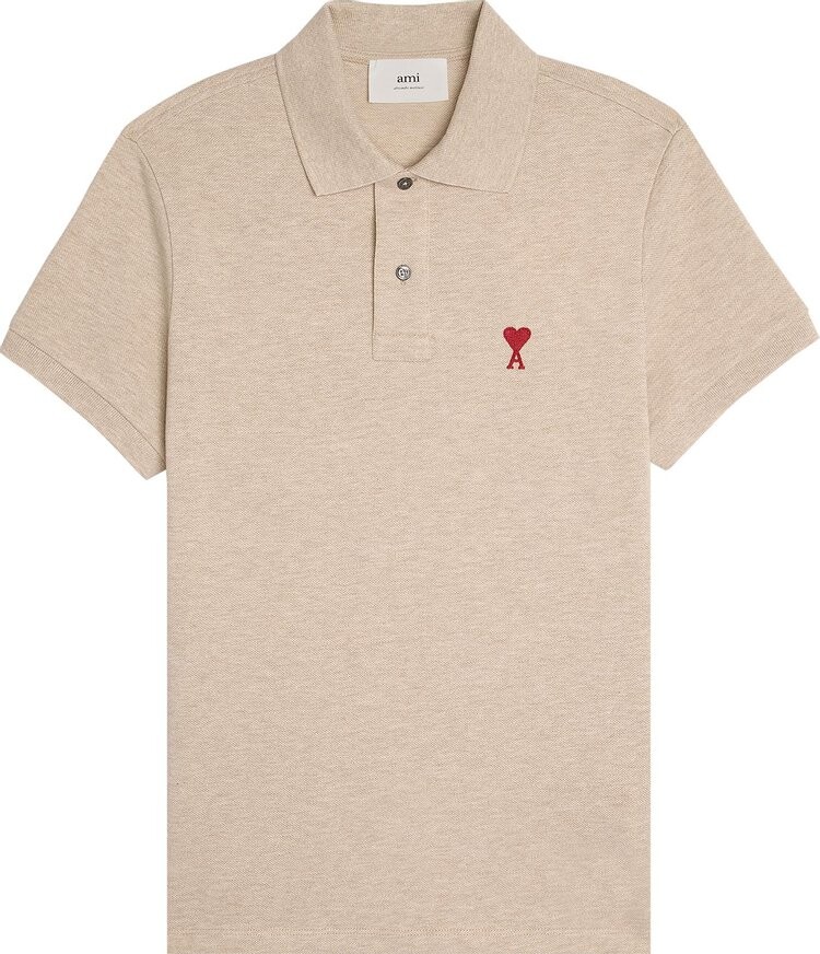 

Рубашка Ami Polo II 'Heather Light Beige', загар