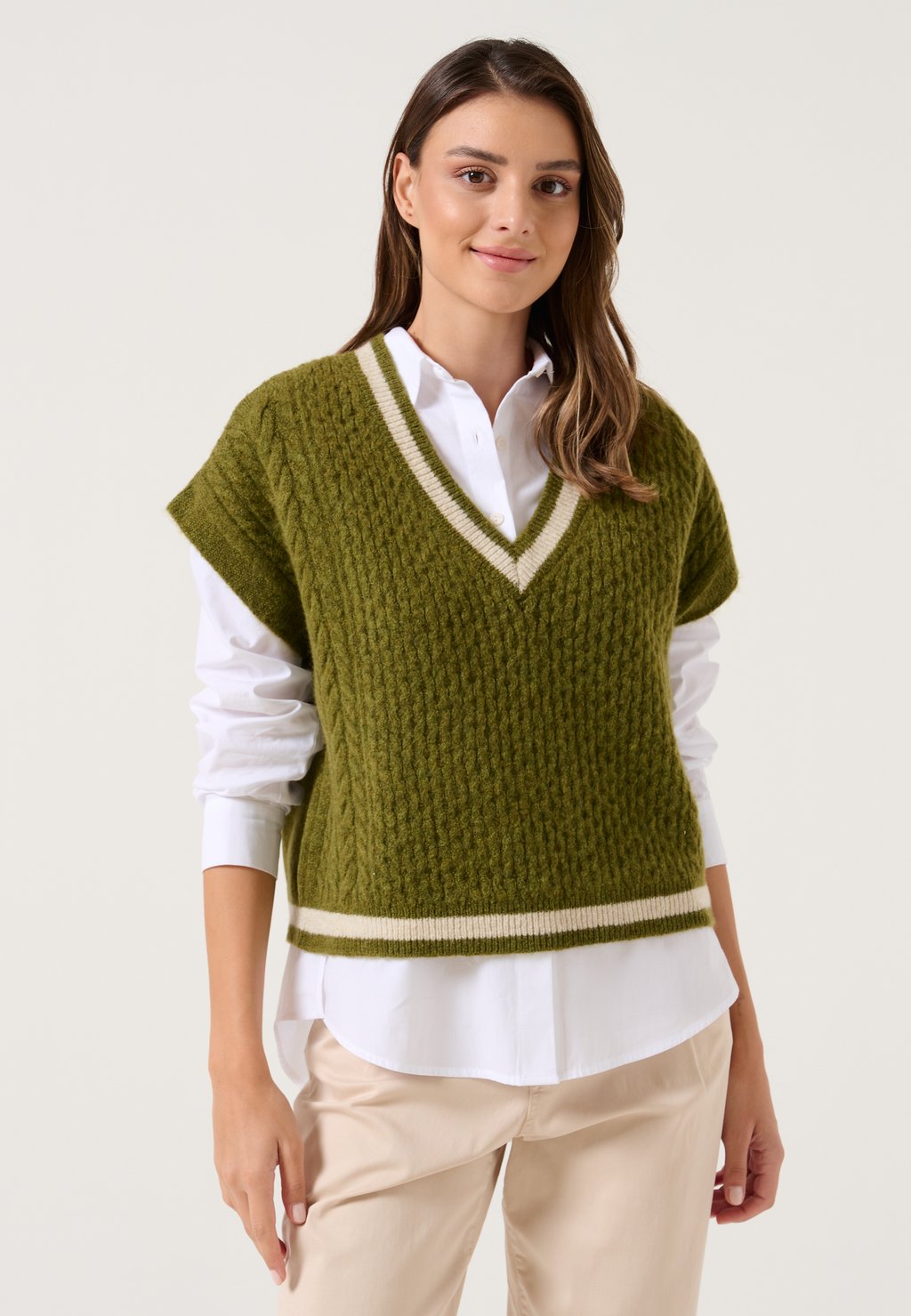 Вязаный свитер Jimmy Key, цвет dark green