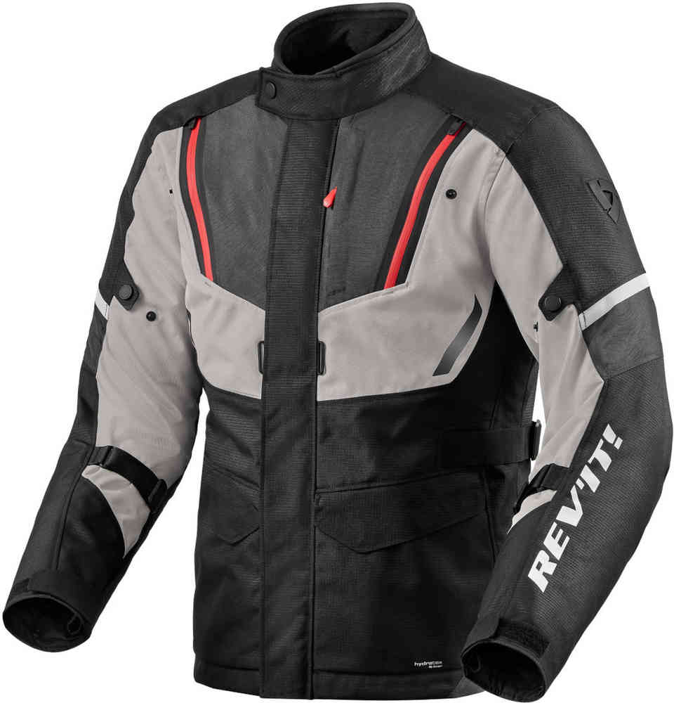 Мотоциклетная текстильная куртка Move H2O Revit, черный/серый