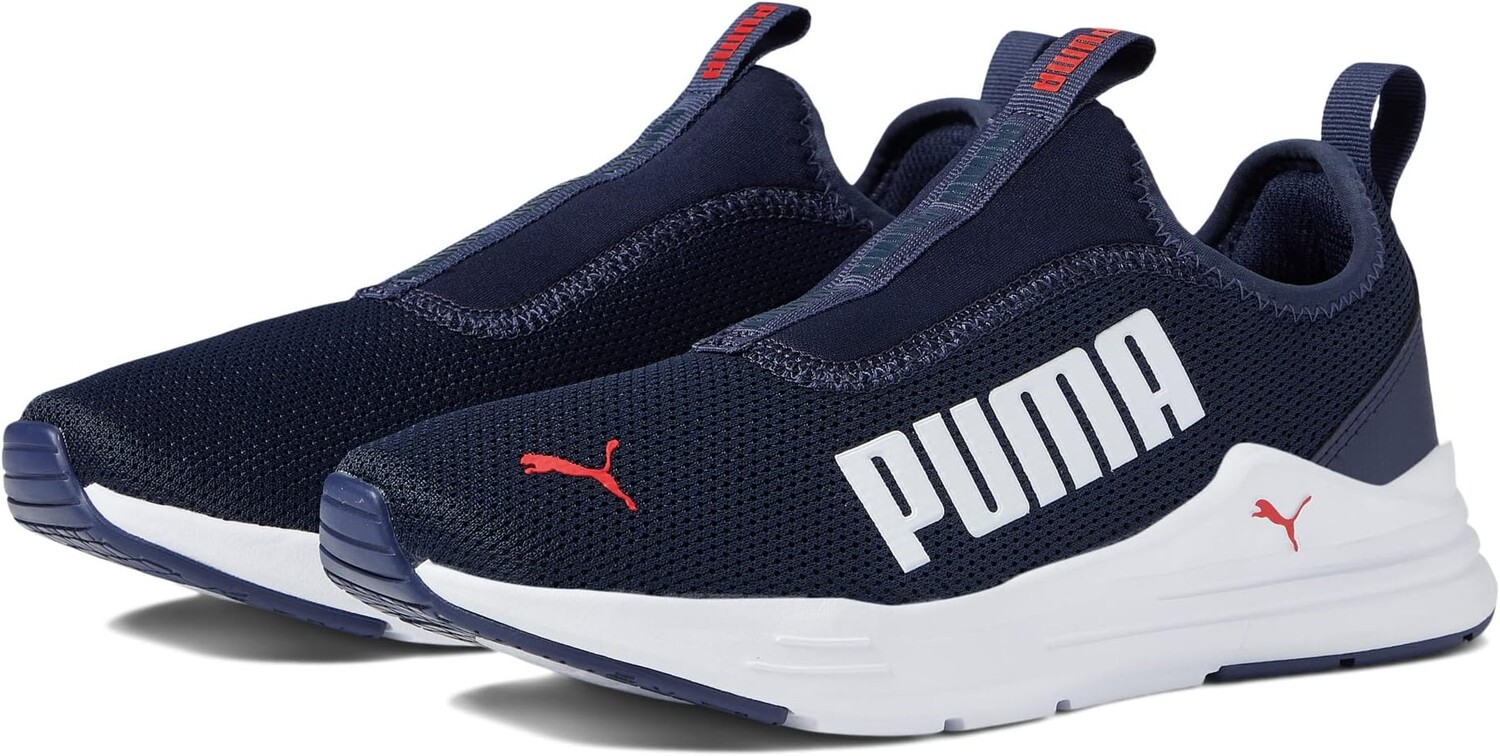 

Кроссовки Wired Run Rapid Slip-On PUMA, цвет Peacoat/High-Risk Red