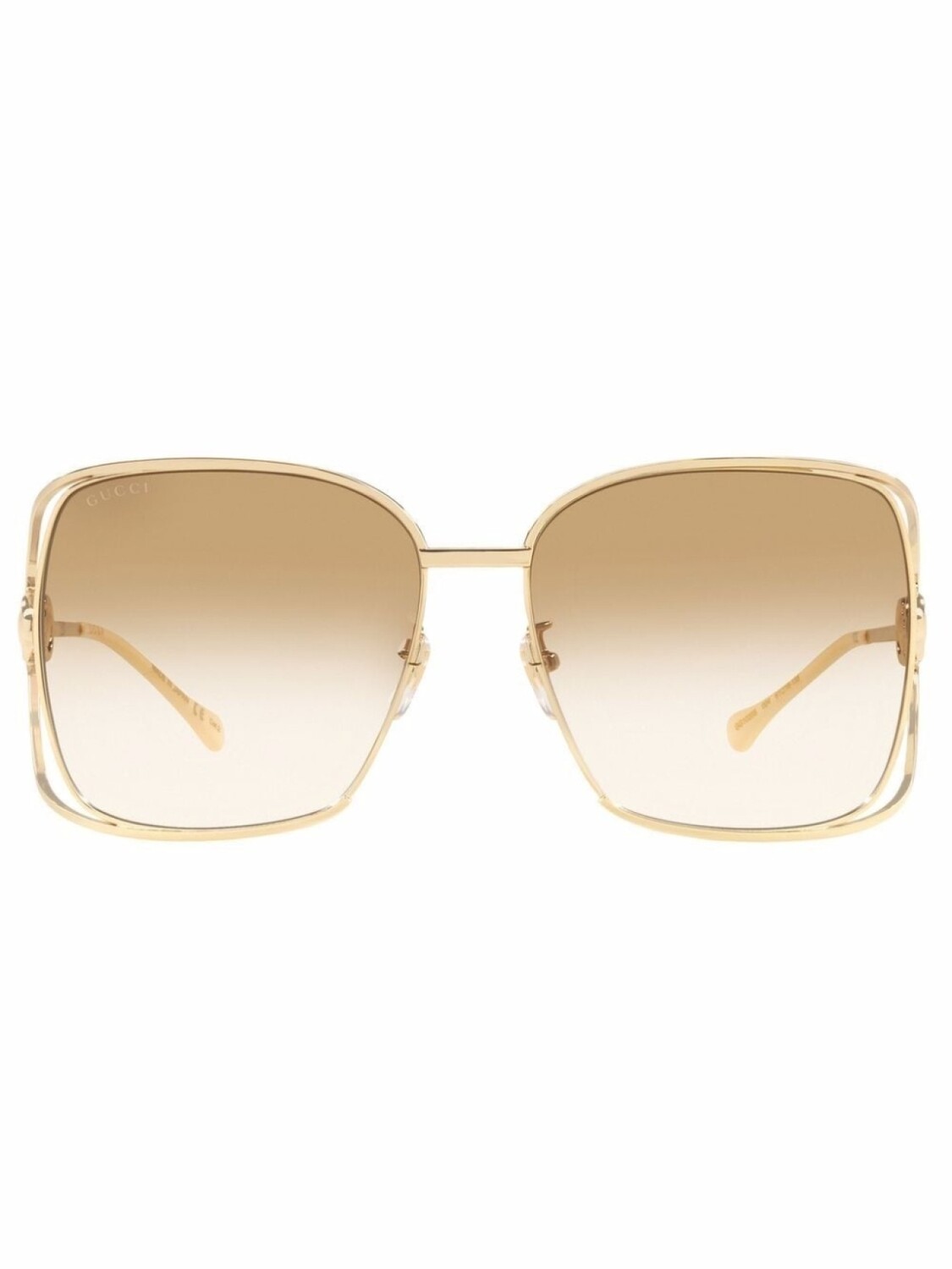 

Солнцезащитные очки в массивной оправе Gucci Eyewear, золотистый