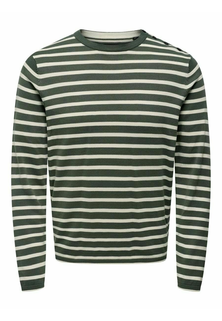

Свитер KALBY REG 12 STRIPE NOOS Only & Sons, касторовый серый