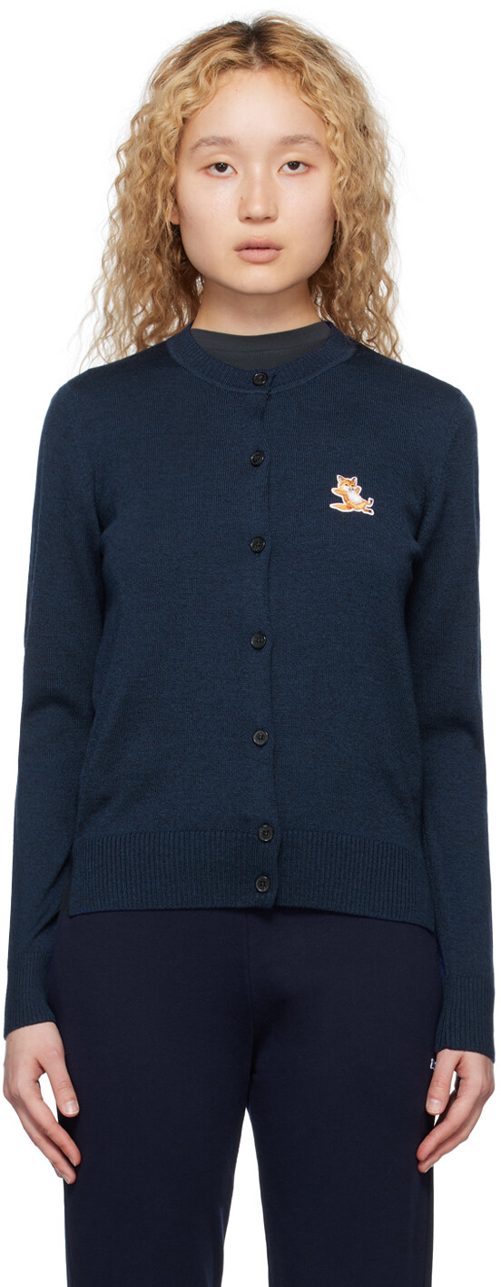 

Темно-синий кардиган Chillax Fox Maison Kitsune