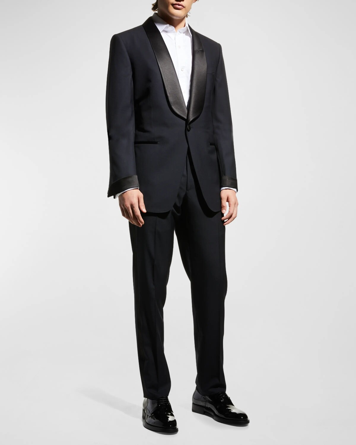 

Мужской шерстяной смокинг с шалью O'Connor TOM FORD, цвет Navy Solid