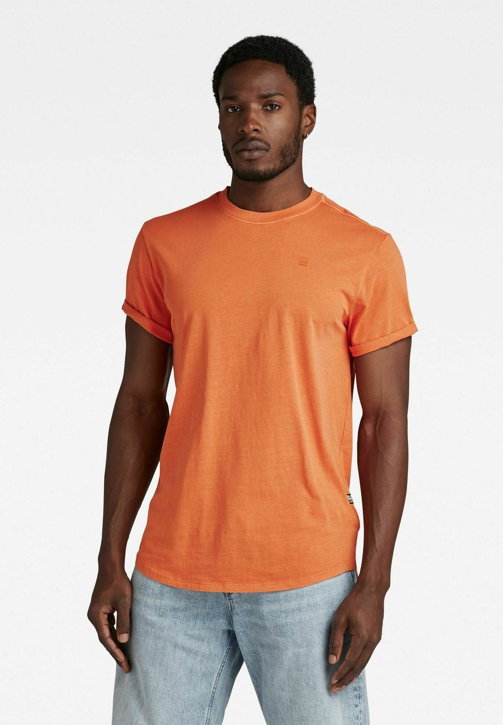 Футболка базовая LASH G-Star, цвет orange gd футболка базовая lash g star цвет compact peach grey