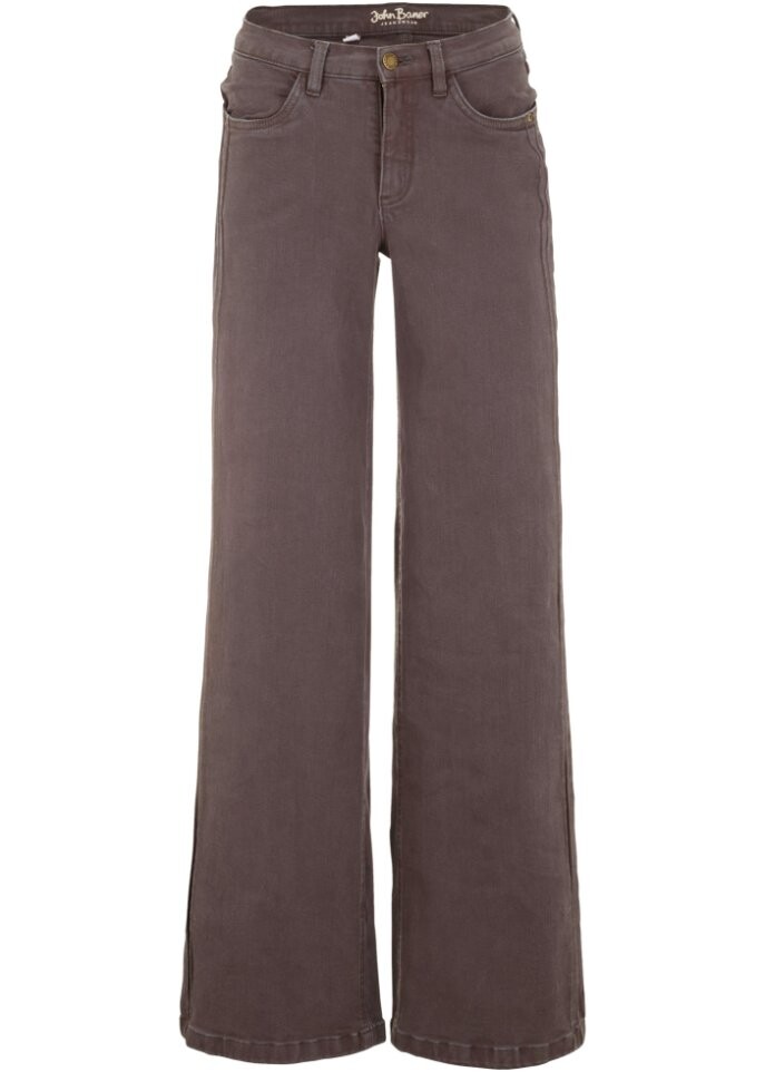 

Широкие джинсы стрейч John Baner Jeanswear, коричневый