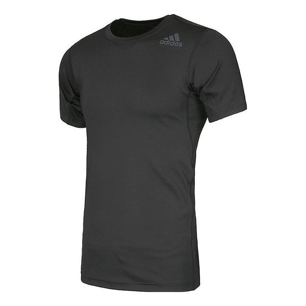 Футболка Men's adidas Printing Brand Logo Solid Color Round Neck Short Sleeve Black T-Shirt, мультиколор
