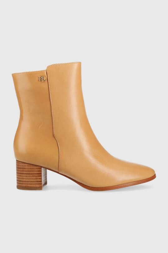 

Кожаные ботильоны Wendey Lauren Ralph Lauren, бежевый