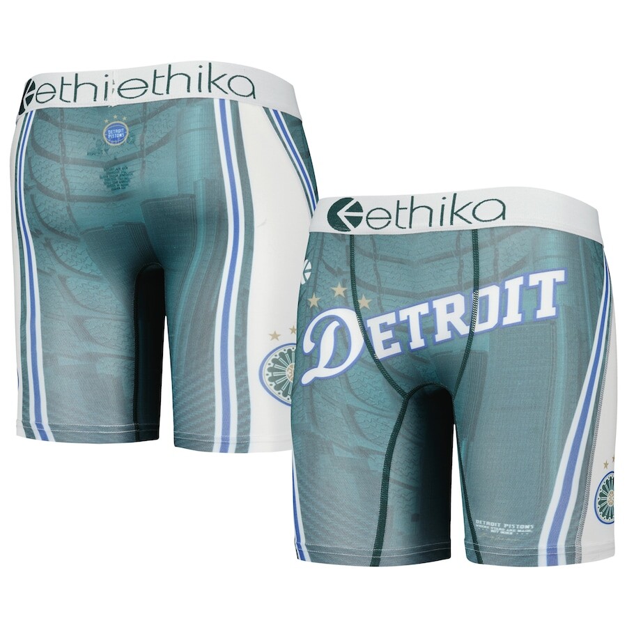 

Боксеры Ethika Detroit Pistons, зеленый