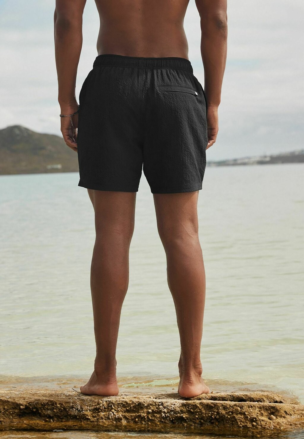 

Плавки Seersucker Regular Fit Next, черные