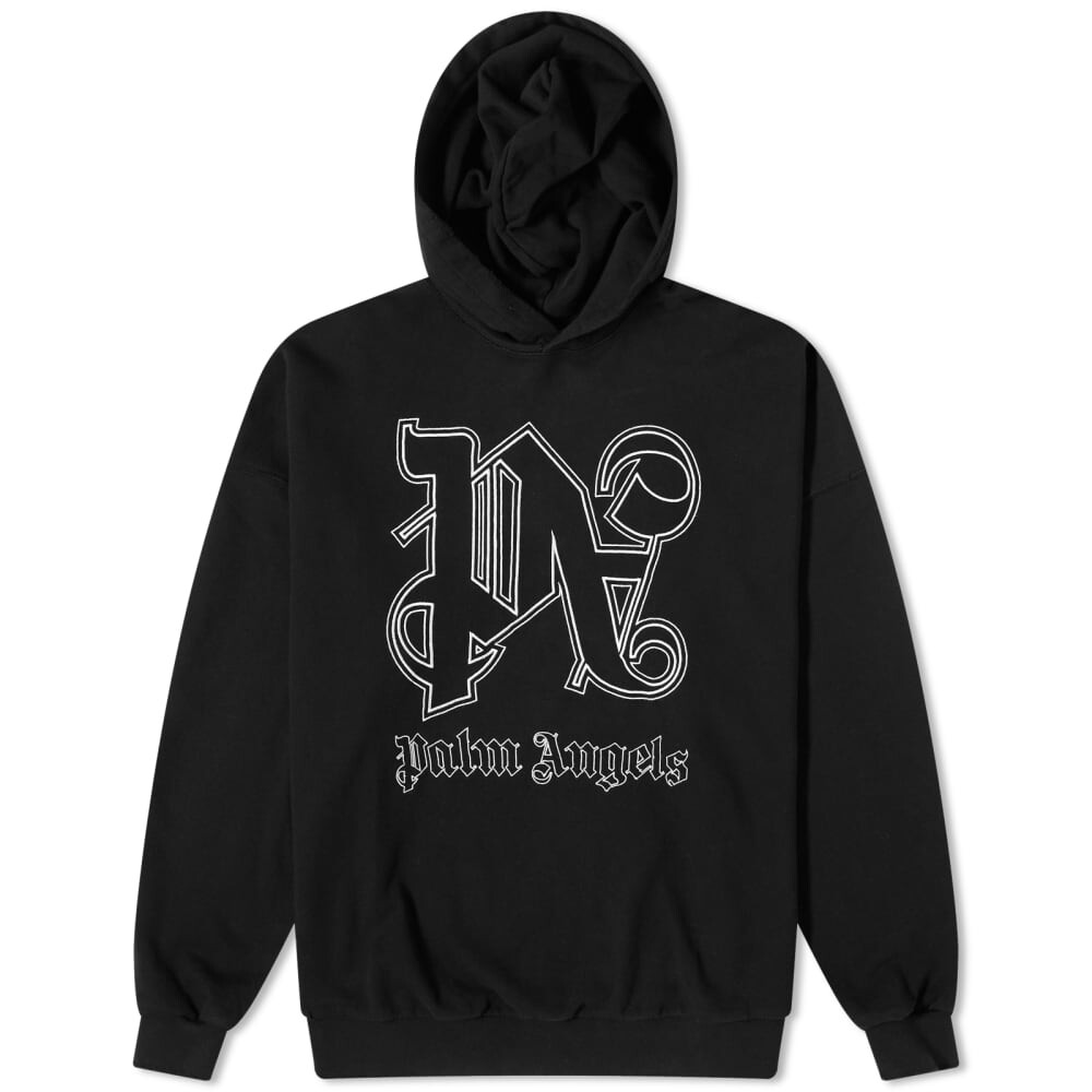 

Толстовка с монограммой Palm Angels Popover, черный