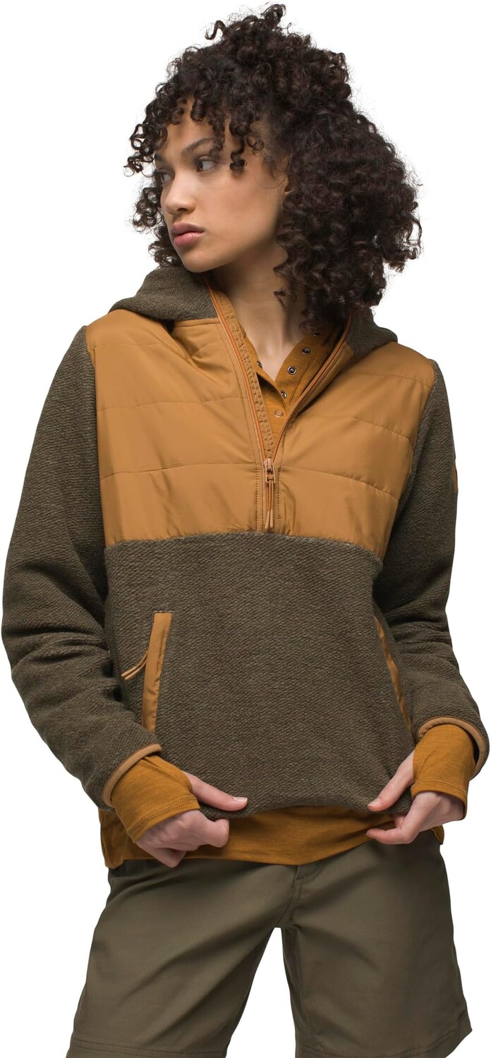 

Толстовка IncrediWool 1/2 Zip Prana, цвет Slate Green Block