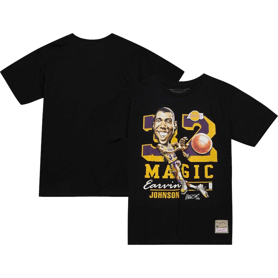 

Футболка с коротким рукавом Mitchell & Ness Los Angeles Lakers, черный