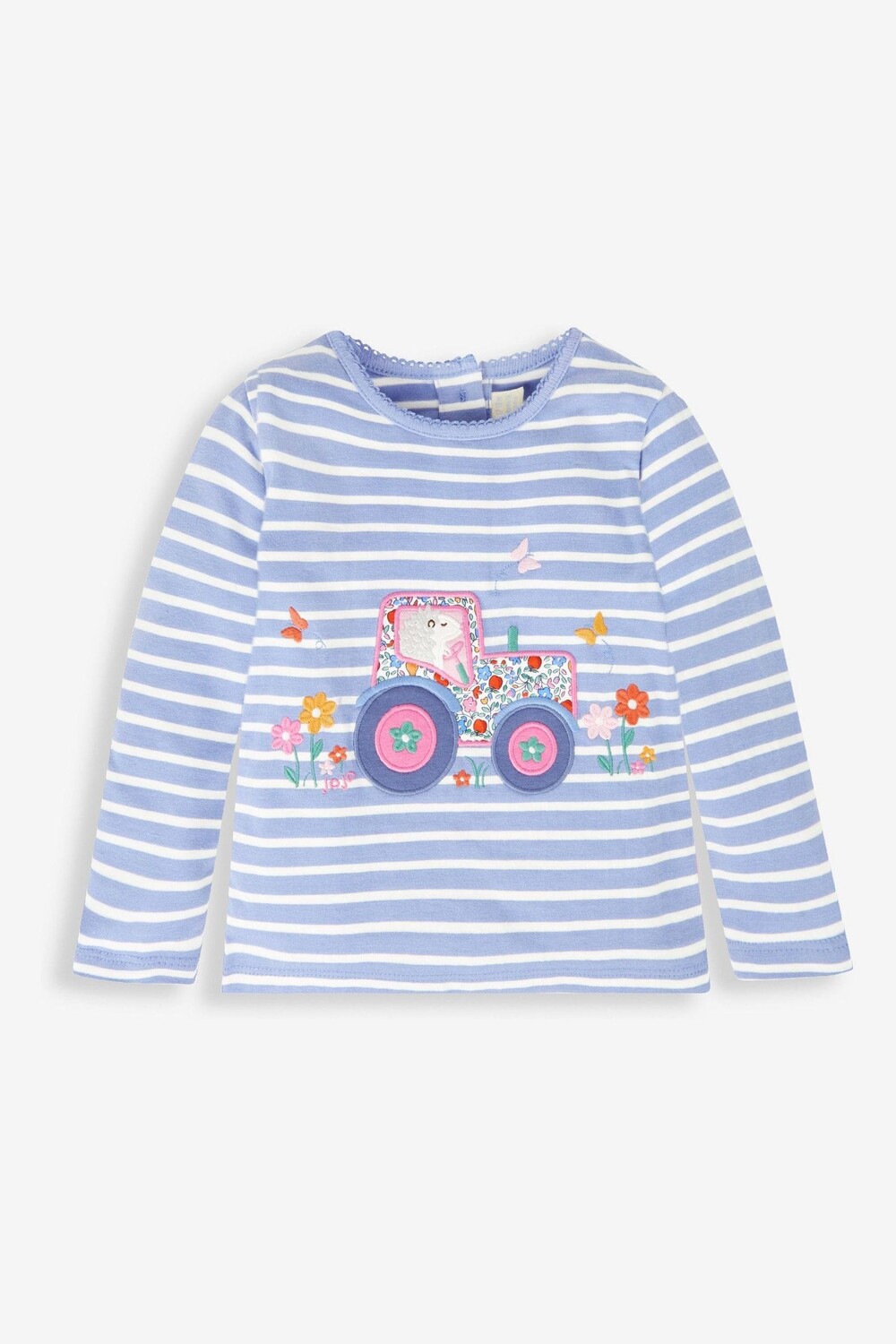 

Топ JoJo Maman Bébé с аппликацией в виде трактора Jojo Maman Bébé, синий