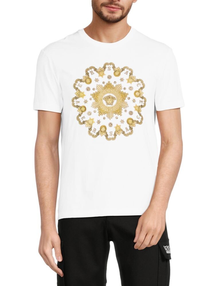 

Футболка с логотипом Medusa Versace, белый