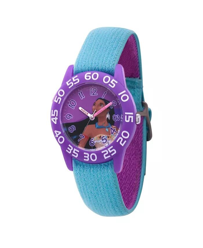 

Фиолетовые пластиковые часы для девочек Disney Princess Pocahontas 32 мм ewatchfactory, синий