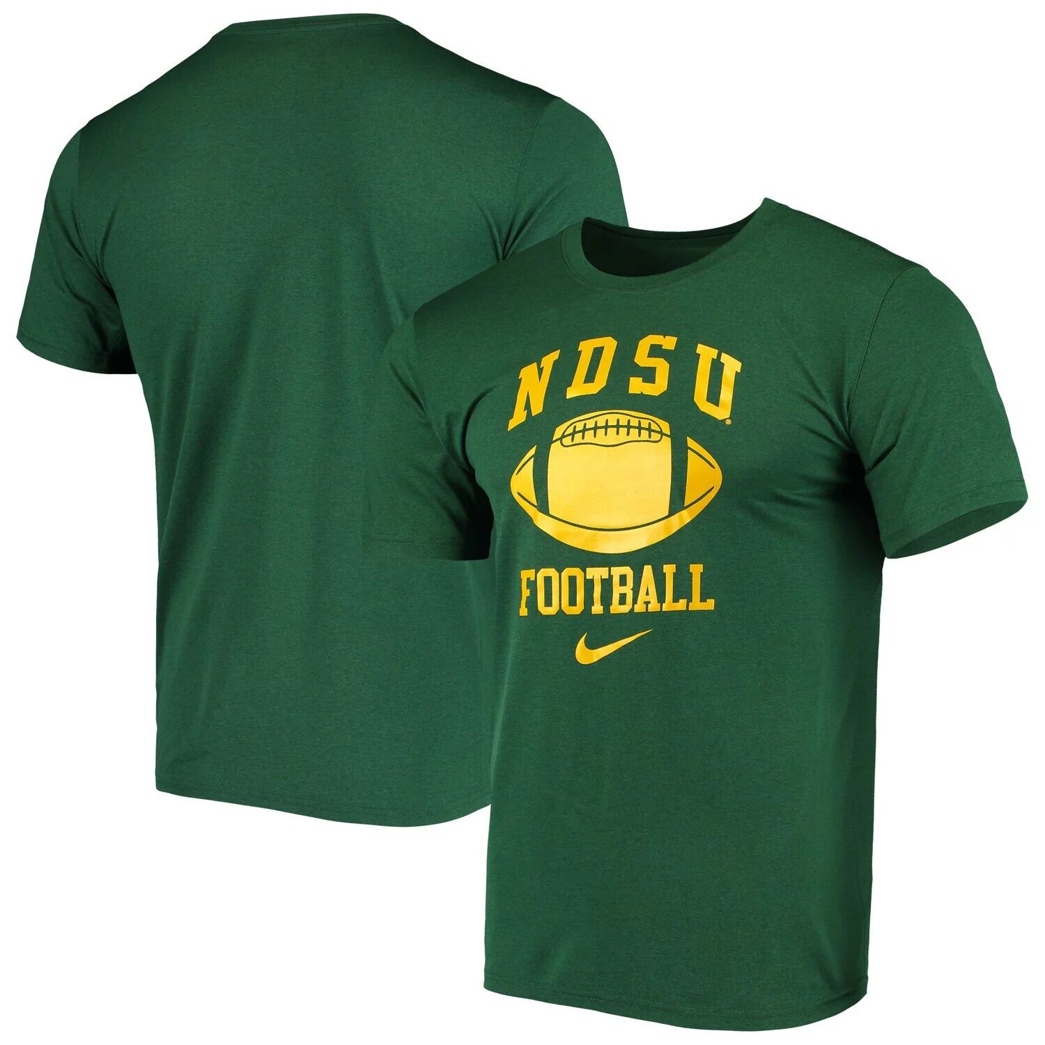 

Мужская зеленая футболка Nike NDSU Bison Retro Football Lockup Legend Performance, Зеленый