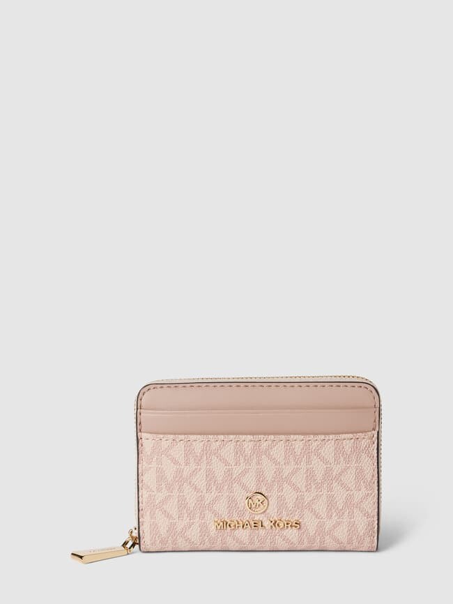 

Кошелек с аппликацией для этикетки, модель "JET SET CHARM" MICHAEL Michael Kors, розовый