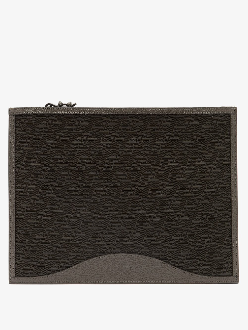 

Клатч pifpouch из зерненой кожи на молнии Christian Louboutin, черный