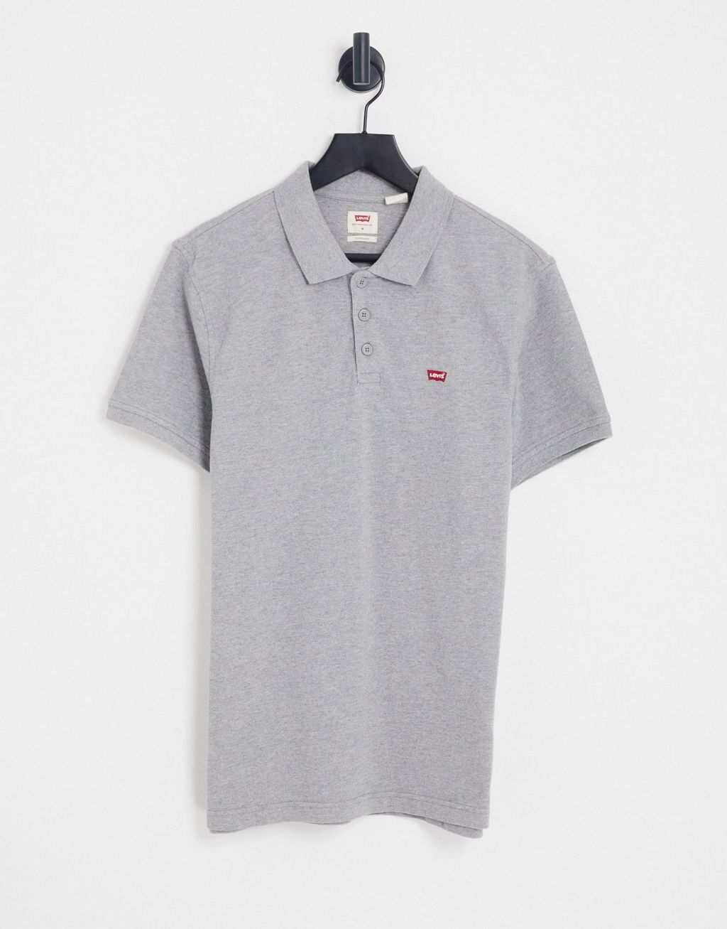 

Светло-серая рубашка-поло Levi's с небольшим логотипом