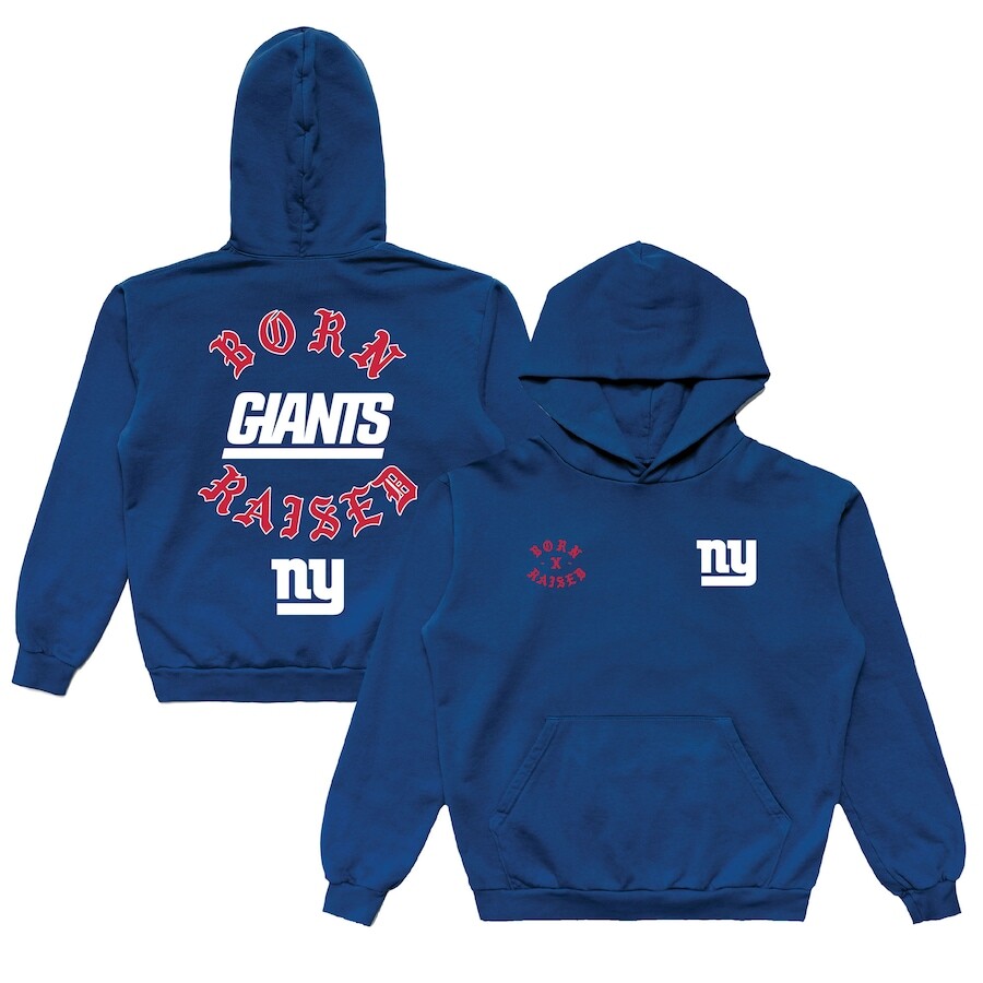 

Пуловер с капюшоном Born x Raised New York Giants, роял