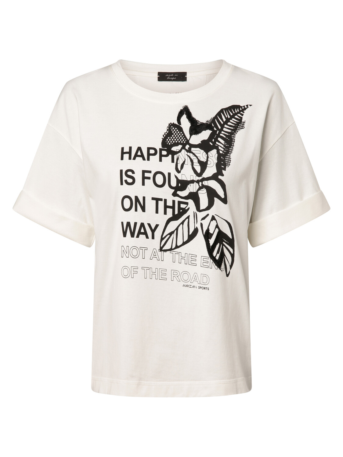 

Футболка MARC CAIN SPORTS, экрю черный