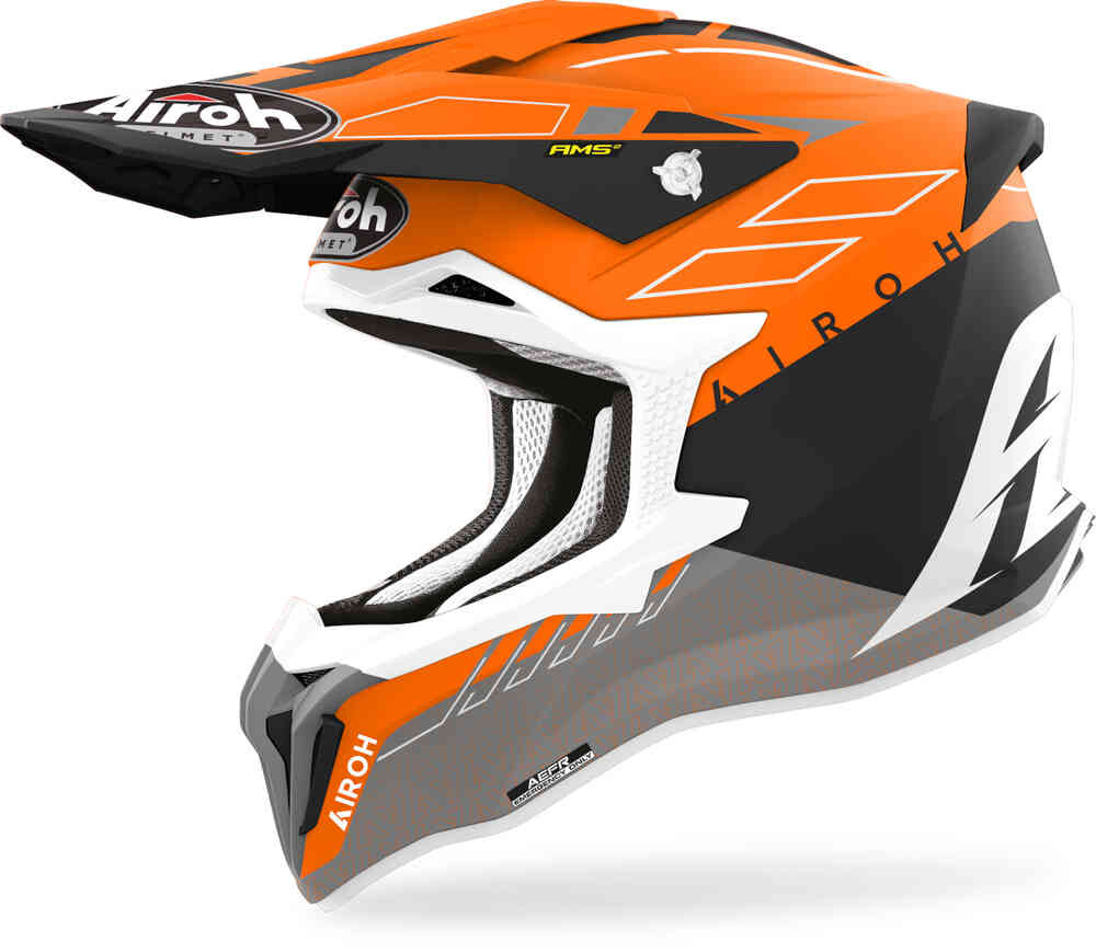 

Шлем Strycker Skin для мотокросса Airoh, оранжевый матовый