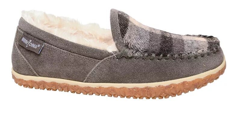 

Женские тапочки-мокасины Minnetonka Tempe, серый