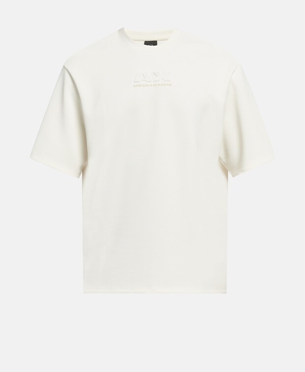 

Пуловер с короткими рукавами Armani Exchange, цвет Wool White