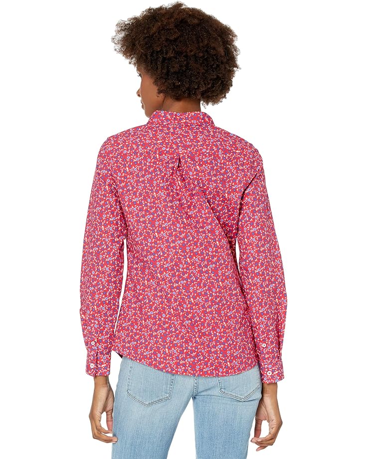 Рубашка U.S. POLO ASSN. Long Sleeve Floral Print Stretch Poplin Shirt, цвет Racing Red