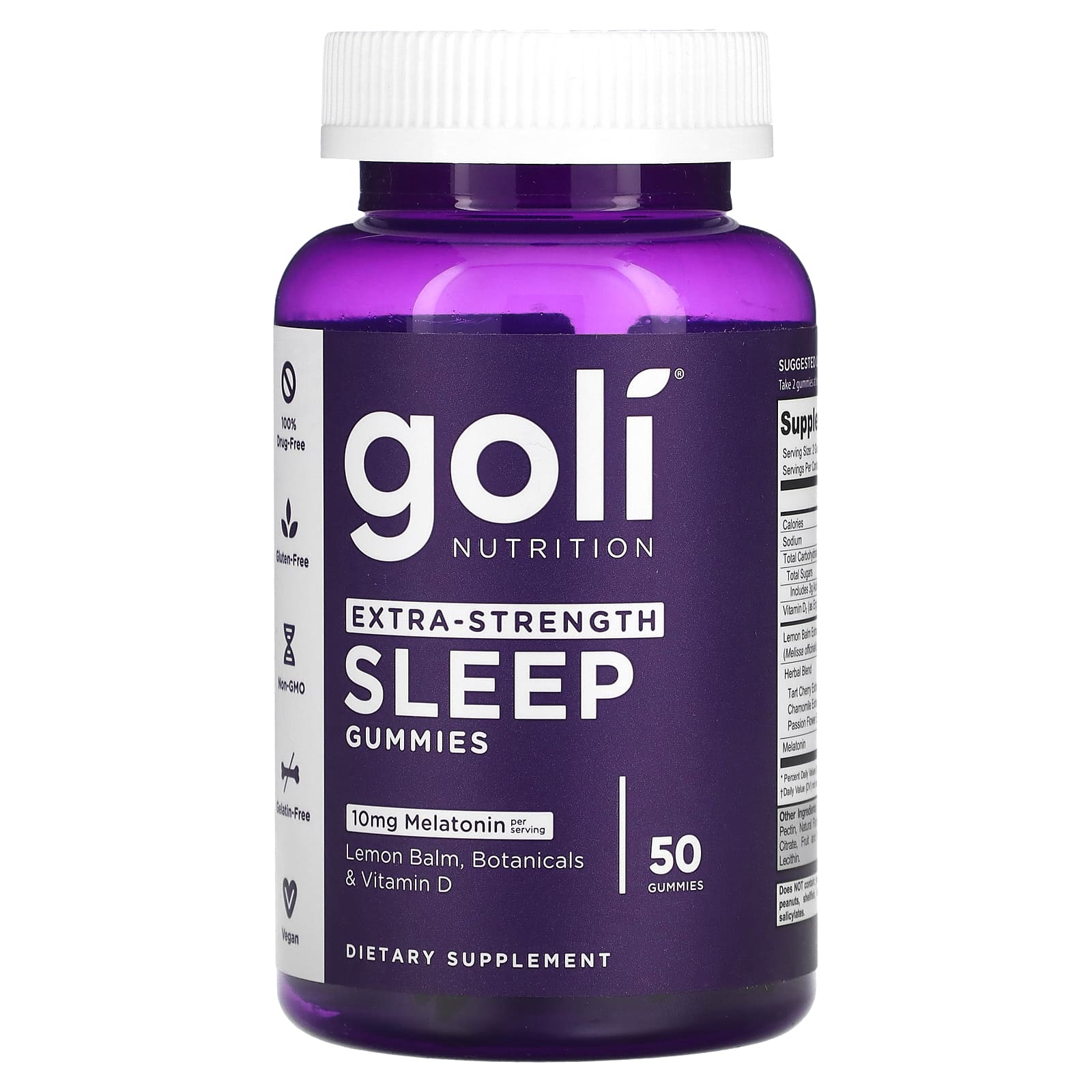 Goli Nutrition средство для сна с повышенной силой действия 50 жевательных мармеладок goli nutrition жевательные таблетки supergreens 60 шт